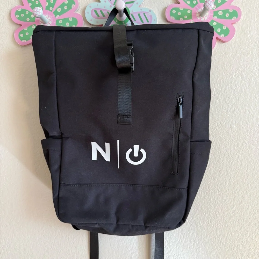 NWT Black Malibu 19L Roll Top Backpack